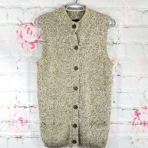 Basic Editions Knitted Sleeveless Vest, size small
